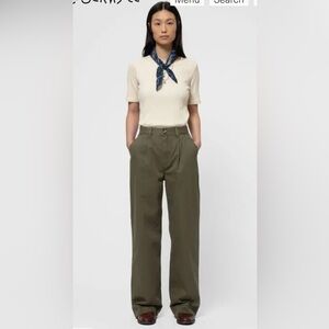 NWT Nudie jeans suki workwear pants olive size 28